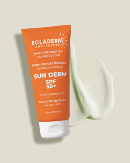 ECLADERM SUN DERM ECRAN SOLAIRE INVISIBLE SPF 50+ TOUS TYPES DE PEAUX 50 ML
